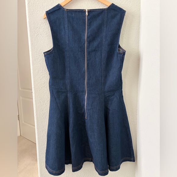 Avec Les Villes Sleeveless Denim Mini Dress - Picture 6 of 8